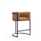 Manhattan Comfort Cosmopolitan Counter Stool in Camel and Black, PK3 3-CS008-CL - alternate 3